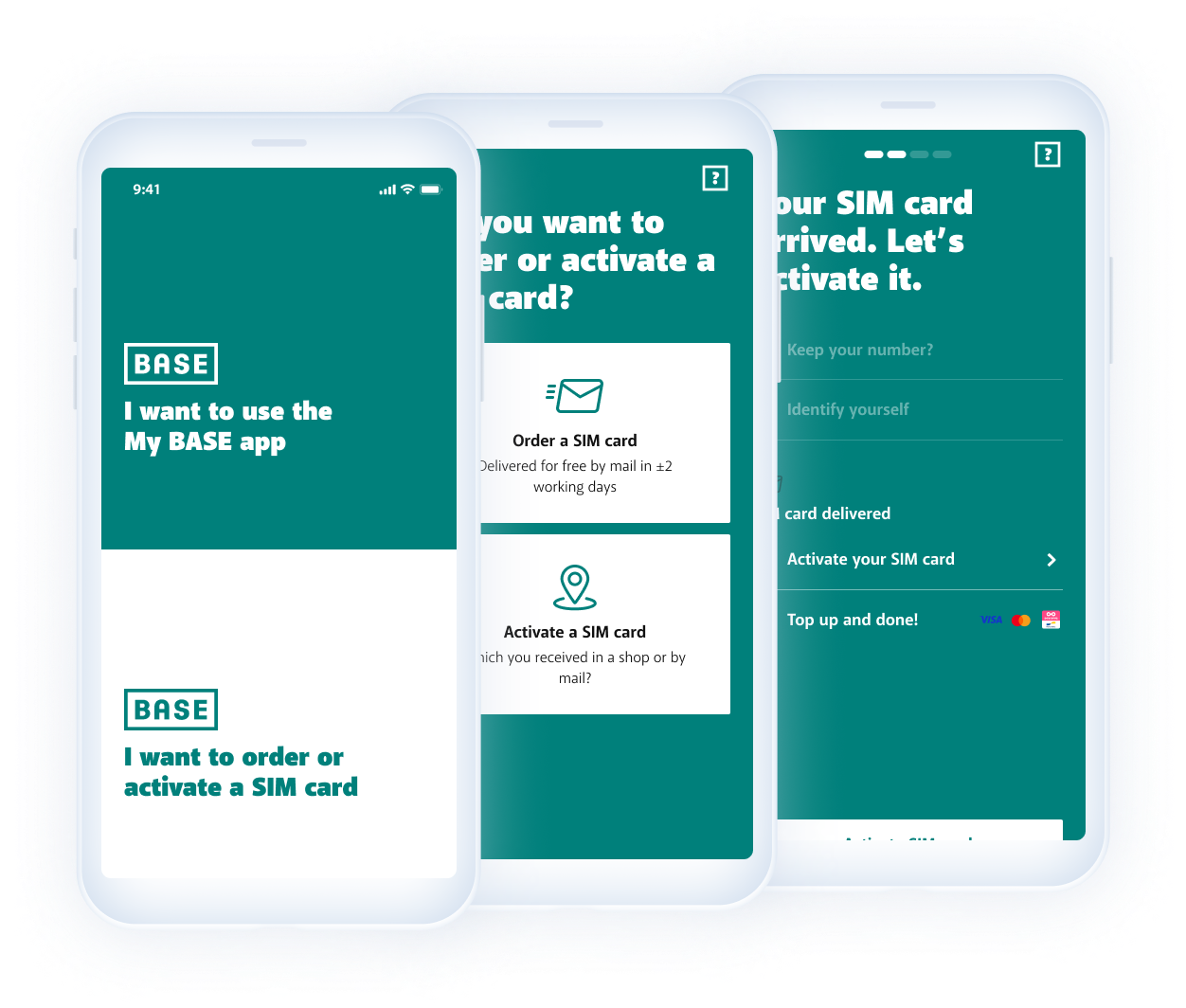 Designing mobile-only onboarding for a telecom app for BASE