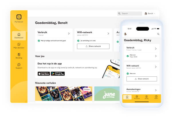 Redesigning a customer platform for 2 million users for Telenet